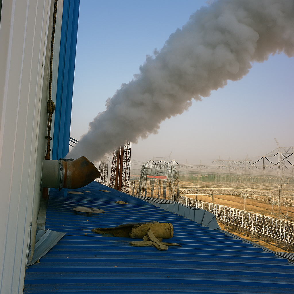 Puffing Steam Blowing