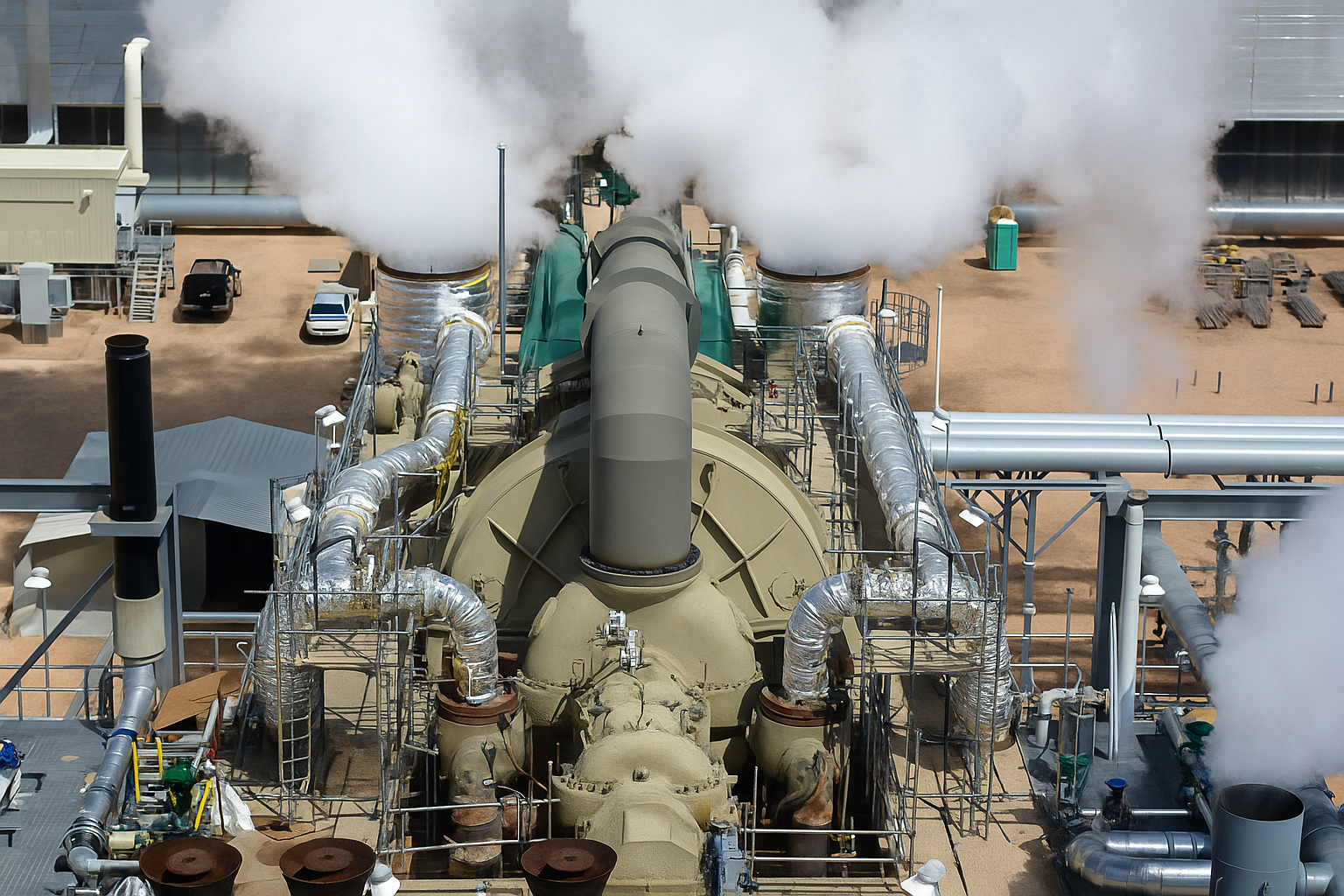 Steam Blowing Picture